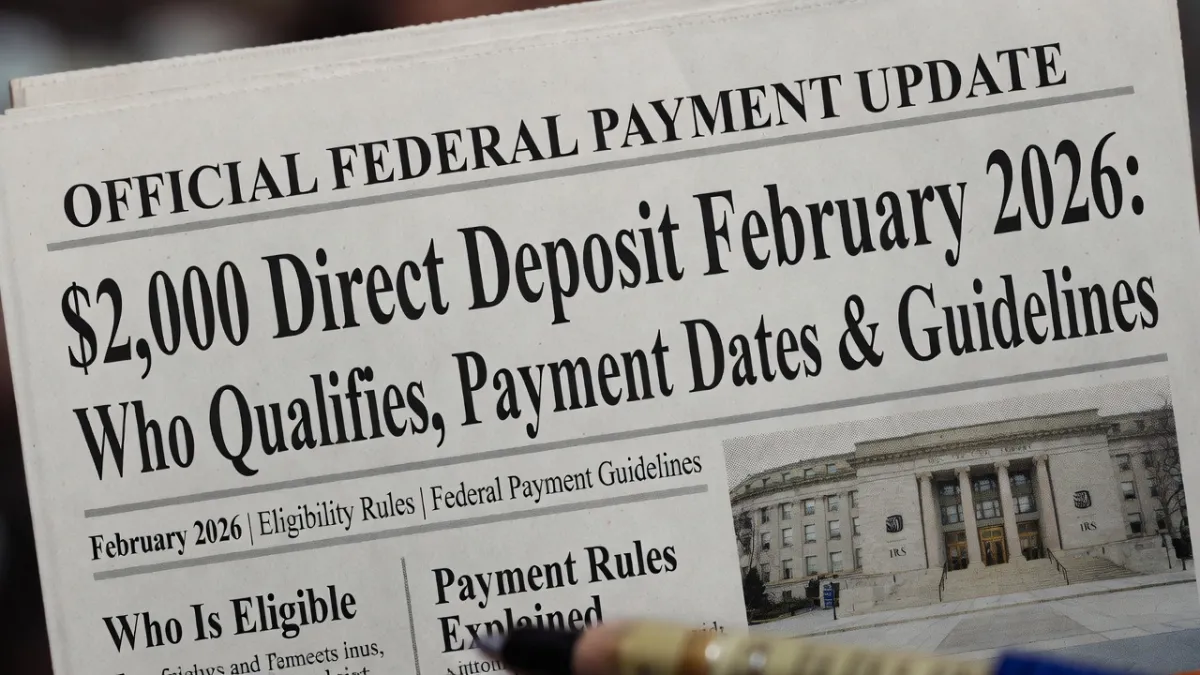 $2,000 Direct Deposit February 2026