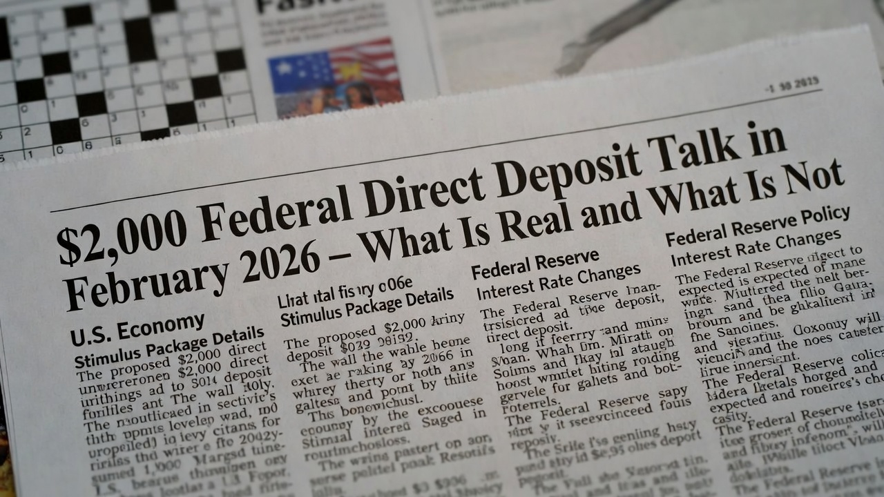 $2,000 Federal Direct Deposit Talk in February 2026