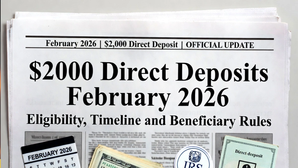 $2000 Direct Deposits February 2026