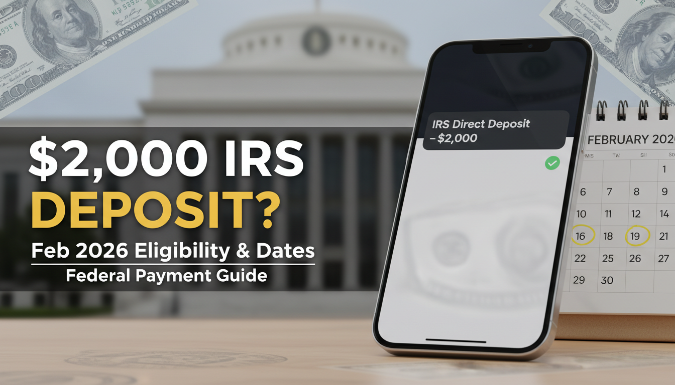 $2,000 IRS Direct Deposit in Feb 2026