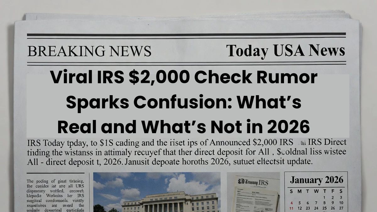Viral IRS $2,000 Check Rumor Sparks Confusion