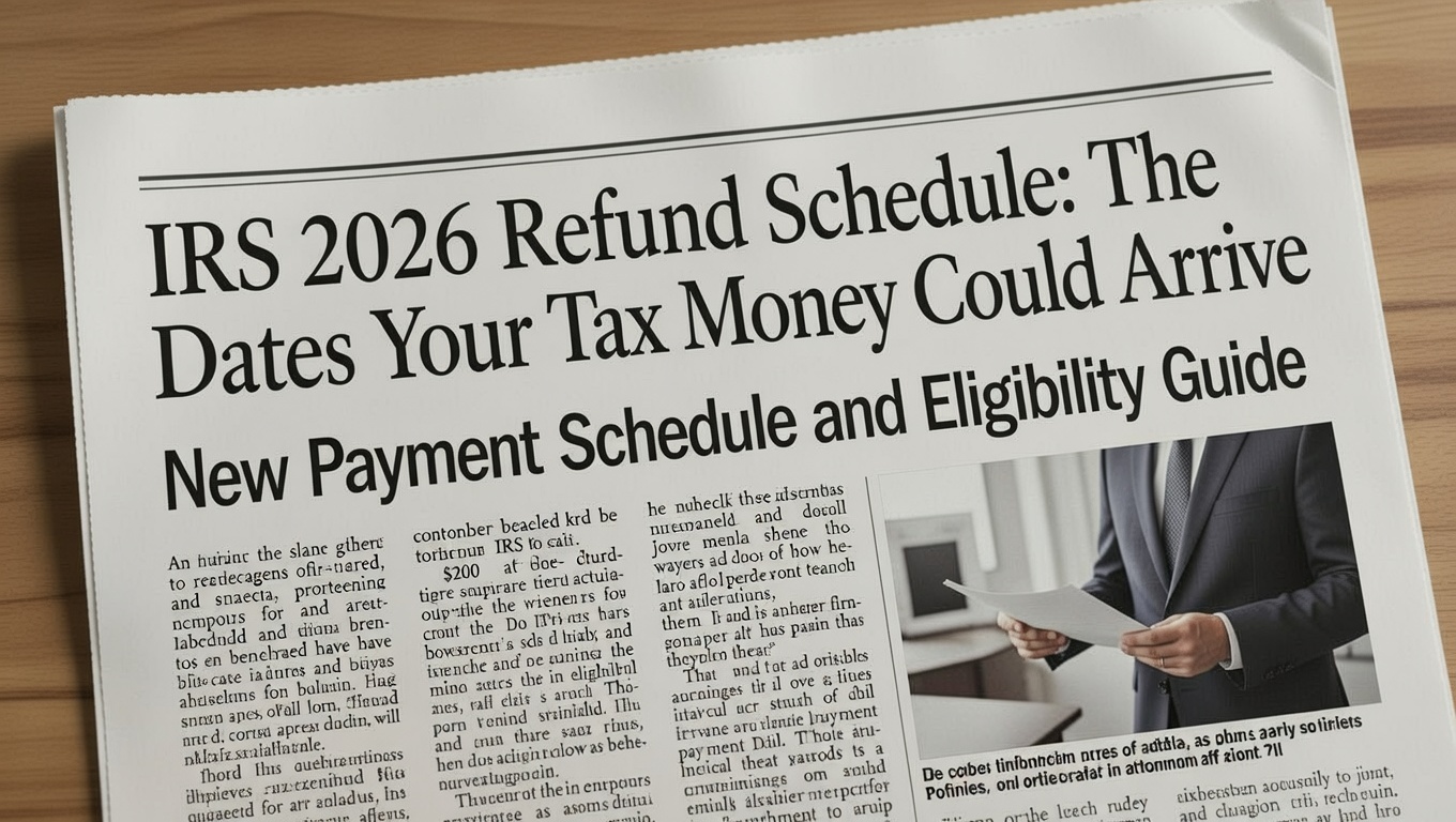 IRS Tax Refund 2026 Schedule