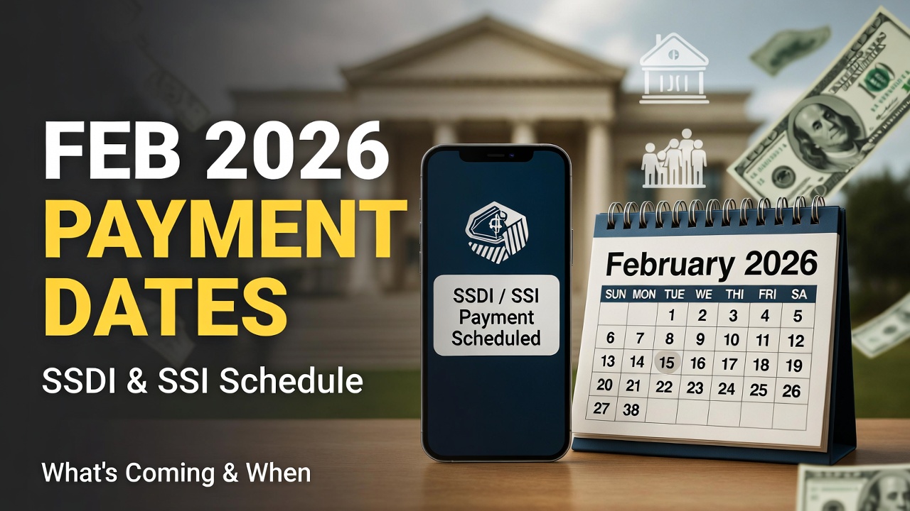 February 2026 SSDI and SSI Payment Schedule