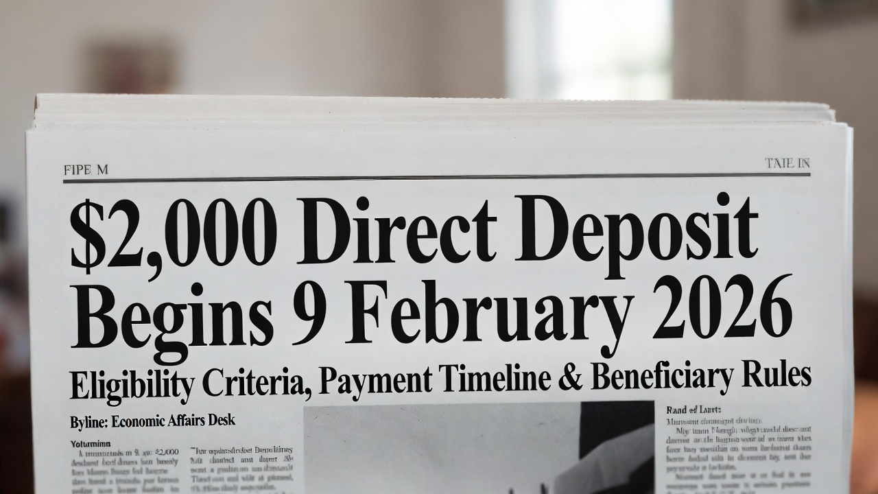 $2,000 Direct Deposit Begins 9 February 2026